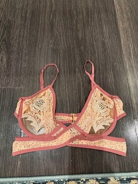 For Love & Lemons skivvies lacy and mesh bra